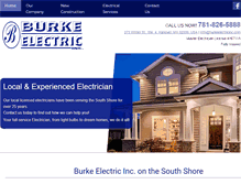 Tablet Screenshot of burkeelectricinc.com